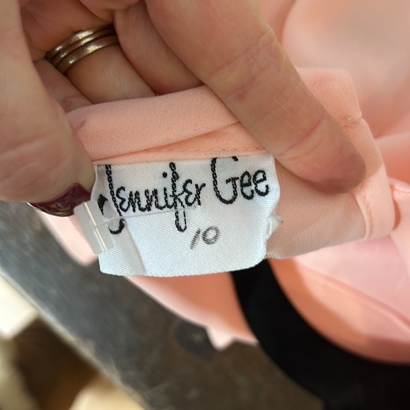 VINTAGE 1980's Jennifer Gee Dress Size 10 - Picture 5 of 5